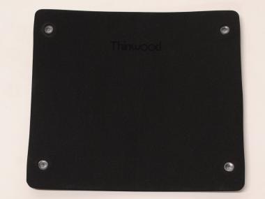 Thinwood Übungspad Bassdrum Pad mit Saugnäpfen/Klebepads für glatte und aufgeraute Felle 